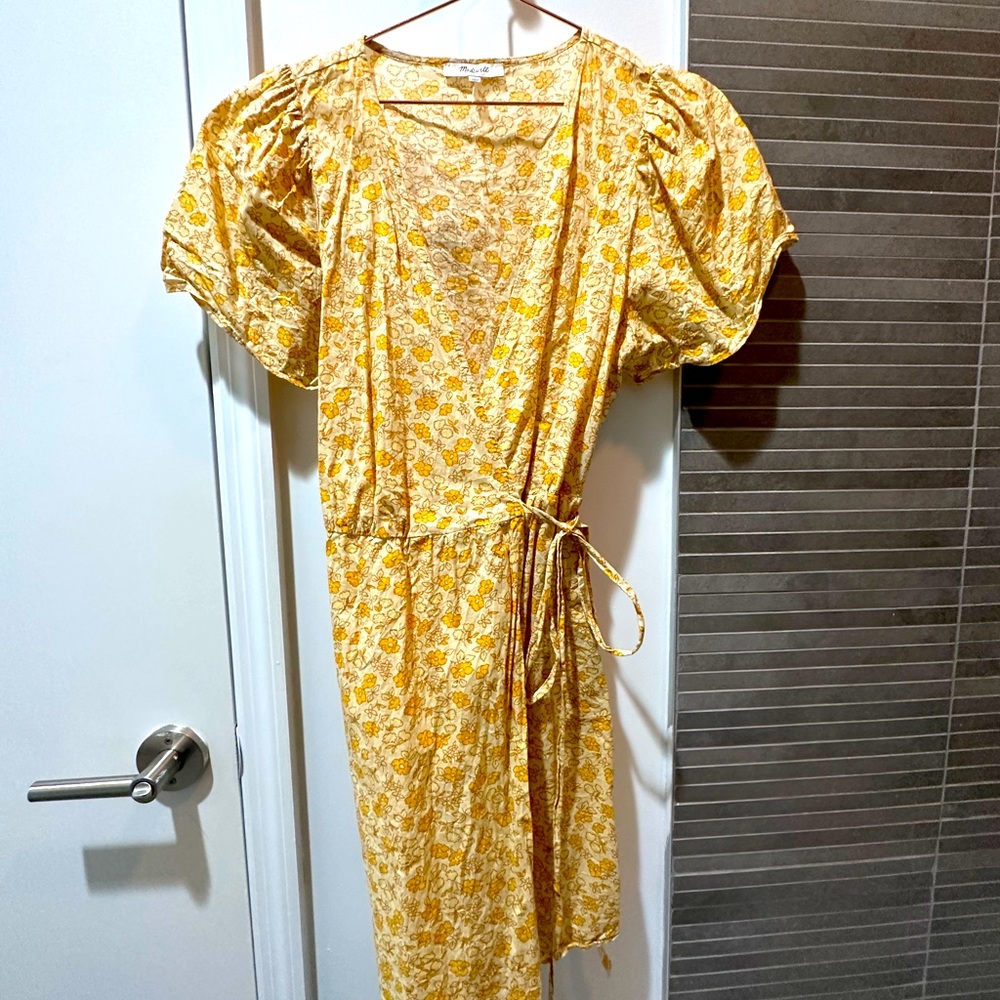 Summer Floral Wrap Dress